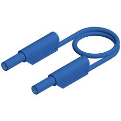 Hirschmann Test & Measurement MLS WS 100/2,5 bl bezpečnostní měřicí kabely lamelová zástrčka 4 mm lamelová zástrčka 4 mm 1.00 m modrá 1 ks
