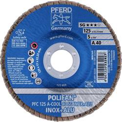 PFERD TOOLS 67754125 PFC 125 A-COOL 40 SG INOX+ALU vějířovitý brusný kotouč Průměr 125 mm Ø otvoru 22.23 mm Zrnitost 40 hliník, neželezné kovy, nerezová ocel