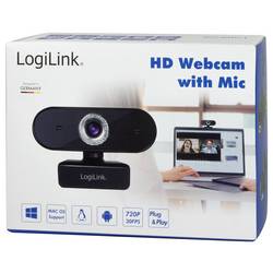 LogiLink UA0368 HD webkamera, upínací uchycení, Mikrofon