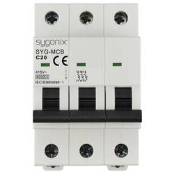 Sygonix SY-6441086 SYG-MCB 3P/C20/6KA elektrický jistič 3pólový 20 A 415 V/AC