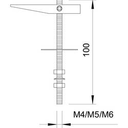 OBO Bettermann 3482103 456 M5x100 G sklopná hmoždinka 100 mm 5 mm 1 ks