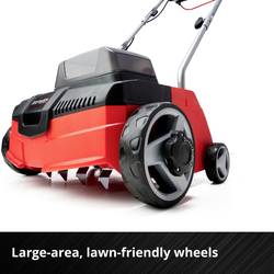 Einhell GC-SC 36/31 Li – Solo Power X-Change Li-Ion akumulátor vertikutátor zadní vyprazdňování, výškově nastavitelná rukojeť s funkcí sklápění, bez