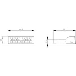 Siemens 3RV2901-2E pomocný spínač 1 ks (š x v x h) 45 x 13 x 17 mm Piece