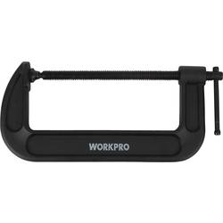 WorkPro 2443717 Svěrka Rozpětí (max.):200 mm Vnější délka: 346 mm Délka vyložení:200 mm