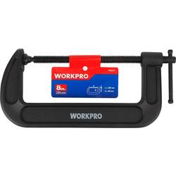 WorkPro 2443717 Svěrka Rozpětí (max.):200 mm Vnější délka: 346 mm Délka vyložení:200 mm