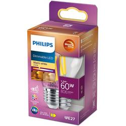 Philips LED 871951432463300 LED Energetická třída (EEK2021) D (A - G) E27 kapkový tvar 5.9 W = 60 W teplá bílá (Ø x v) 45 mm x 78 mm stmívatelné (WarmGlow) 1 ks