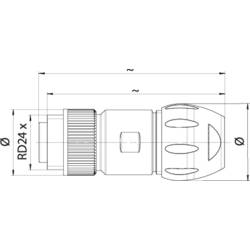 binder Binder 99 4222 300 04 Subminiaturní kulatý konektor , 1 ks