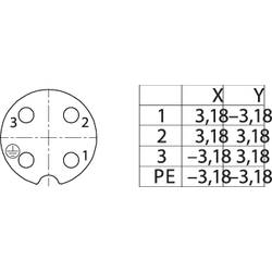 binder Binder 99 4222 300 04 Subminiaturní kulatý konektor , 1 ks