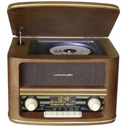 soundmaster NR961 NR961 stolní rádio, DAB+, FM, AUX, USB, CD, Bluetooth, vč. dálkového ovládání, hnědá
