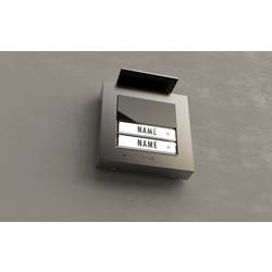 m-e modern-electronics ADV-1020 A kabelový Venkovní audiostanice pro domovní telefon venkovní jednotka, pro 2 rodiny, antracitová, 41318