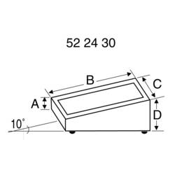TEKO 101.9 pultové pouzdro (d x š x v) 84 x 56 x 36 mm plast, hliník černá, stříbrná 1 ks