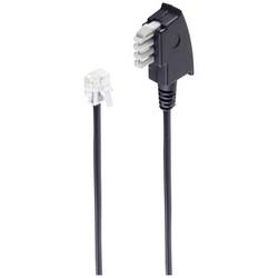 Shiverpeaks telefonní kabel [1x telefonní zástrčka TAE-N - 1x RJ11 zástrčka 6p2c] 10 m černá