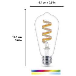 WiZ 8720169072213 LED Energetická třída (EEK2021) G (A - G) E27 6.3 W = 40 W (š x v x h) 143 x 143 x 64 mm 1 ks