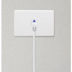 Renkforce RF-4892520 RJ45 síťové kabely, propojovací kabely CAT 6A S/FTP 20.00 m šedá 90° zatočeno dolů 1 ks