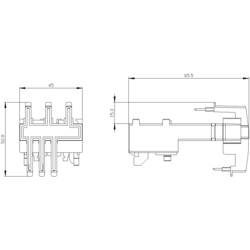 Siemens 3RA2911-2AA00 propojovací modul 1 ks (š x v x h) 45 x 52.8 x 85.5 mm