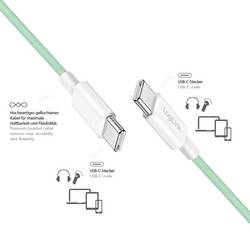 LogiLink Kabel USB-C USB 2.0 USB-C ® zástrčka 1.5 m zelená stíněný CU0348