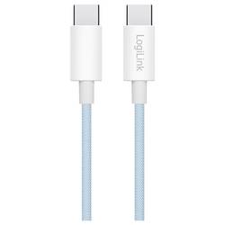 LogiLink Kabel USB-C USB 2.0 USB-C ® zástrčka 1.5 m modrá CU0351