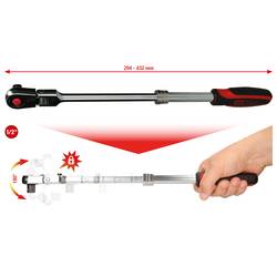 KS Tools 914.1220 914.1220 teleskopická přepínací ráčna 1/2 432 mm