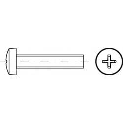 TOOLCRAFT TO-5431188 válcové šrouby s čočkovou hlavou M5 10 mm křížová drážka Pozidriv ocel galvanizováno zinkem 2000 ks