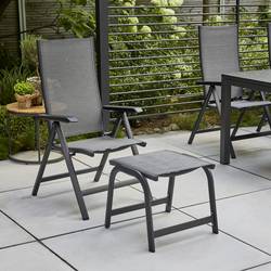 Siena Garden Tesoro M29540 Zahradní stolička hliník antracit (matný), černá, stříbrná