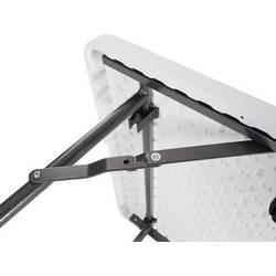 Perel folding table kempingový stolek bílá FP183 Zatížitelnost (hmotnost) (max.) 100 kg