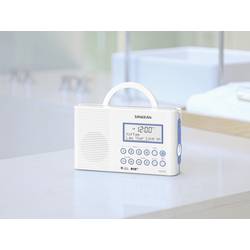Sangean H203 H203D rádio do sprchy, DAB+, FM, stolní lampa, vodotěšné, bílá