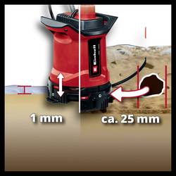 Einhell 4181590 Power X-Change GE-DP 18/25 LL Li - Solo ponorné čerpadlo pro užitkovou vodu vícestupňové 7000 l/h 5 m