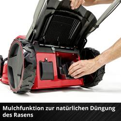 Einhell Professional Power X-Change GP-CM 36/47 S Li BL (4x4,0Ah) akumulátor Akumulátorová sekačka vč. 2. Nabíječka Twincharger, Vč. 4 akumulátorů 4.0 Ah šířka