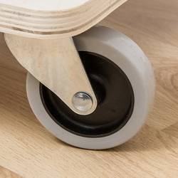 Meister Werkzeuge 0821420 přepravní podvozek dřevo Zatížení (max.): 300 kg 680 mm x 290 mm x 98 mm Počet pojezdových koleček 6