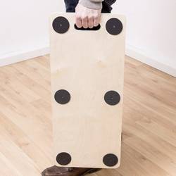 Meister Werkzeuge 0821420 přepravní podvozek dřevo Zatížení (max.): 300 kg 680 mm x 290 mm x 98 mm Počet pojezdových koleček 6