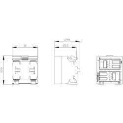 Siemens 3SU14001MA101BA1 3SU1400-1MA10-1BA1 svorkový modul IP20 1 ks