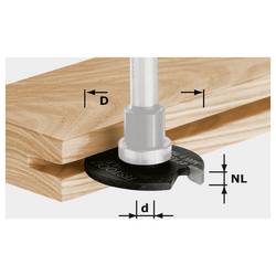 Festool 491059 drážkovací fréza, Vnější Ø 40 mm, Pracovní délka 4 mm, Ø hřídele 6 mm