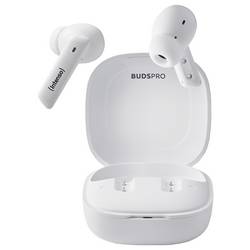 Intenso Buds Pro T502HAE weiß špuntová sluchátka (In Ear) Bluetooth® bílá Potlačení hluku odolná vůči vodě mobil