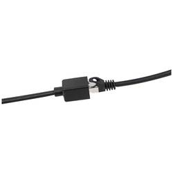 LogiLink CQX053S RJ45 síťové kabely, propojovací kabely CAT 6A S/FTP 2.00 m černá samozhášecí, bez halogenů, stínění pletivem 1 ks