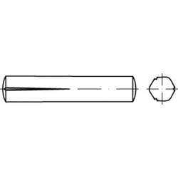 TOOLCRAFT TO-5438922 rýhovaný lícovaný kolík 12 mm ocel 25 ks