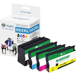 G&G Ink kompatibilní černá, azurová, purppurová, žlutá NH-R00953XLBK GP-H953XLBKCMY-4P
