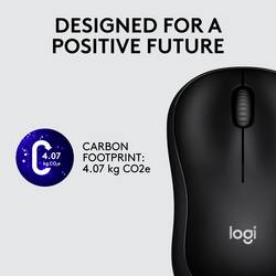 Logitech M220 Silent optická myš, přenos bezdrátový, 3 tlačítko, 1000 dpi, černá