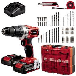 Einhell Power X-Change TE-CD 18/2 Li-i +64 (2x2,0 Ah) aku příklepový šroubovák, 2cestný, vč. 64-dílné sady příslušenství, vč. nabíječky, vč. 2x aku, 4514221