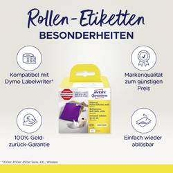 Avery-Zweckform etikety v roli kompatibilní náhradní DYMO, Seiko 11354, S0722540 57 x 32 mm papír bílá 500 ks přemístitelné univerzální etikety ASS0722540