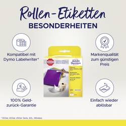 Avery-Zweckform etikety v roli kompatibilní náhradní DYMO 11355, S0722550 19 x 51 mm papír bílá 500 ks přemístitelné univerzální etikety AS0722550