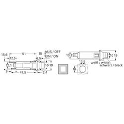 ETA Engineering Technology 1110-F112-P1M1-10A jistič 250 V/AC, 50 V/DC 10 A 1 ks