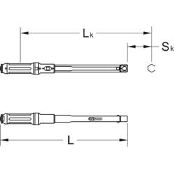 KS Tools 516.1690, 516.1690, momentový klíč, 110 - 550 Nm