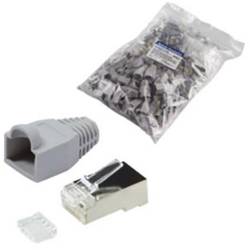 LogiLink MP0021, zástrčka, rovná, počet pólů: 8P8C, šedá, 100 ks