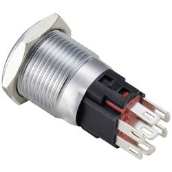 TRU COMPONENTS TC-12647516 tlačítko 250 V/AC 3 A 1x vyp/(zap) IP65 RGB bez aretace Mosaz, pochromovaná 1 ks