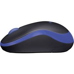 Logitech M185 optická myš, přenos bezdrátový, 3 tlačítko, 1000 dpi, modrá