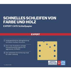 Bosch Accessories 2608901668 Brusný papír pro oscilační brusku Zrnitost 60, 120, 180 (d x š) 107 mm x 115 mm 1 sada