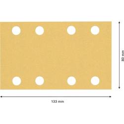 Bosch Accessories 2608901670 Brusný papír pro oscilační brusku Zrnitost 60, 120, 180 (d x š) 133 mm x 80 mm 1 sada
