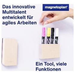 magnetoplan skleněná tabule, nástěnka s připínáčky mobiles Glas-/Pinnboard (š x v) 76 cm x 180 cm bílá