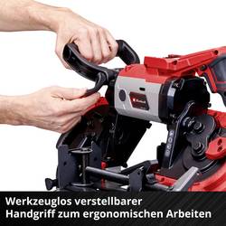 Einhell TE-MB 18/127 U Li-Solo Power X-Change akumulátorová pásová pila, max. řez 115 mm, 18 V, délka řezu 1141 mm