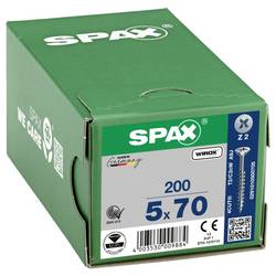 SPAX 0291010500705 šroub ze zápustnou hlavou 5 mm 70 mm křížová drážka Pozidriv ocel 200 ks